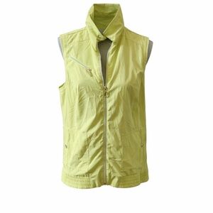 Zenergy by Chico’s Women’s XL Lime Green Lightweight Zip Golf Utility Vest